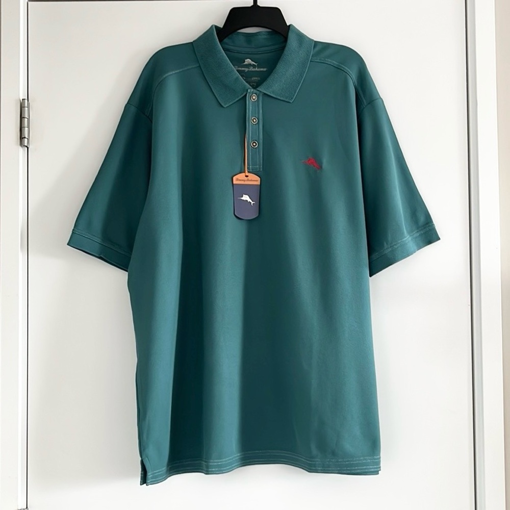 Tommy Bahama Green Polo Shirt Classic Design